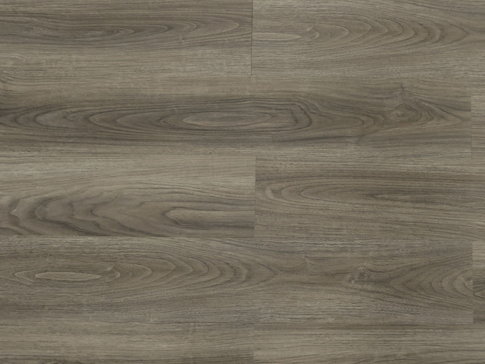 พื้น LVT ลายไม้สีเทากลาง 6×36